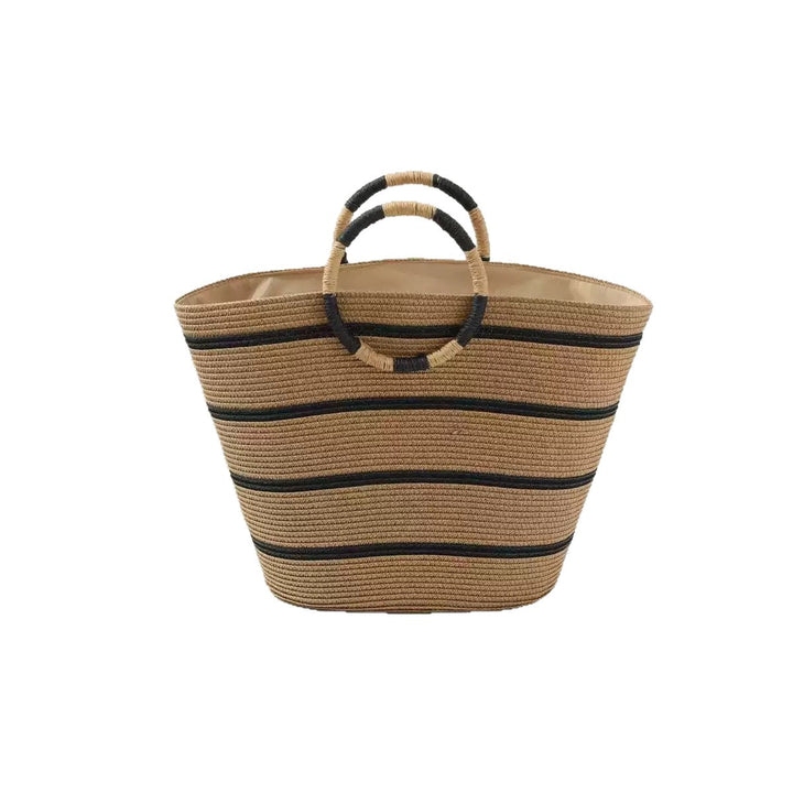 Elegant Basket Bag with Round Handle Bowlift