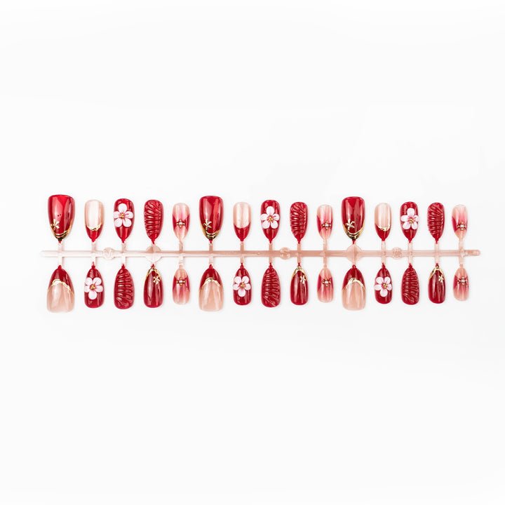 Decorative Artistic Press-On Nail Set 1790738610