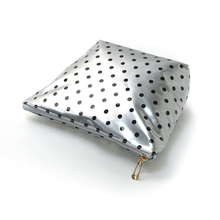 Water-repellent cosmetic bag with polka dot design Bowlift