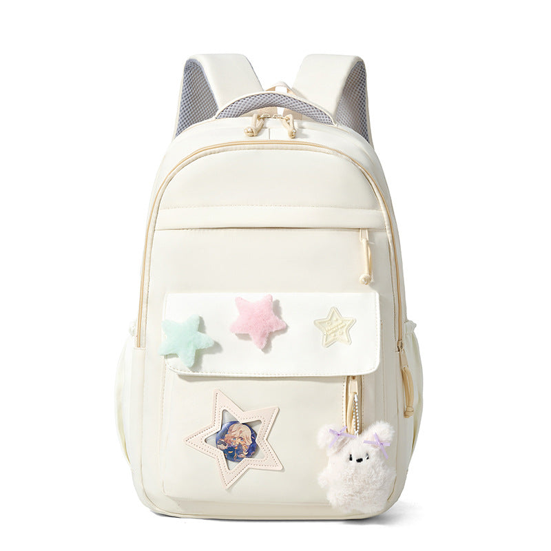 Fashionable backpack with unique applications Bowlift