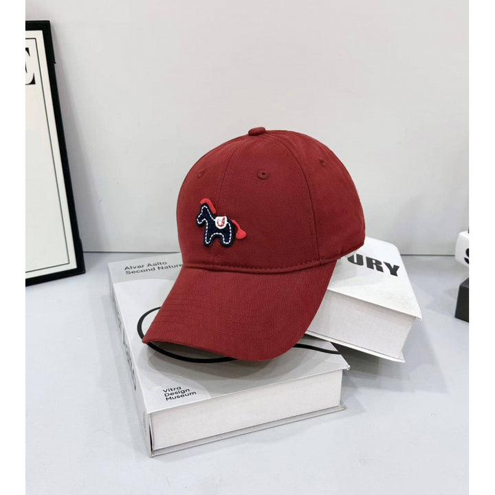 Women's Playful Embroidered Pony Baseball Cap Bowlift