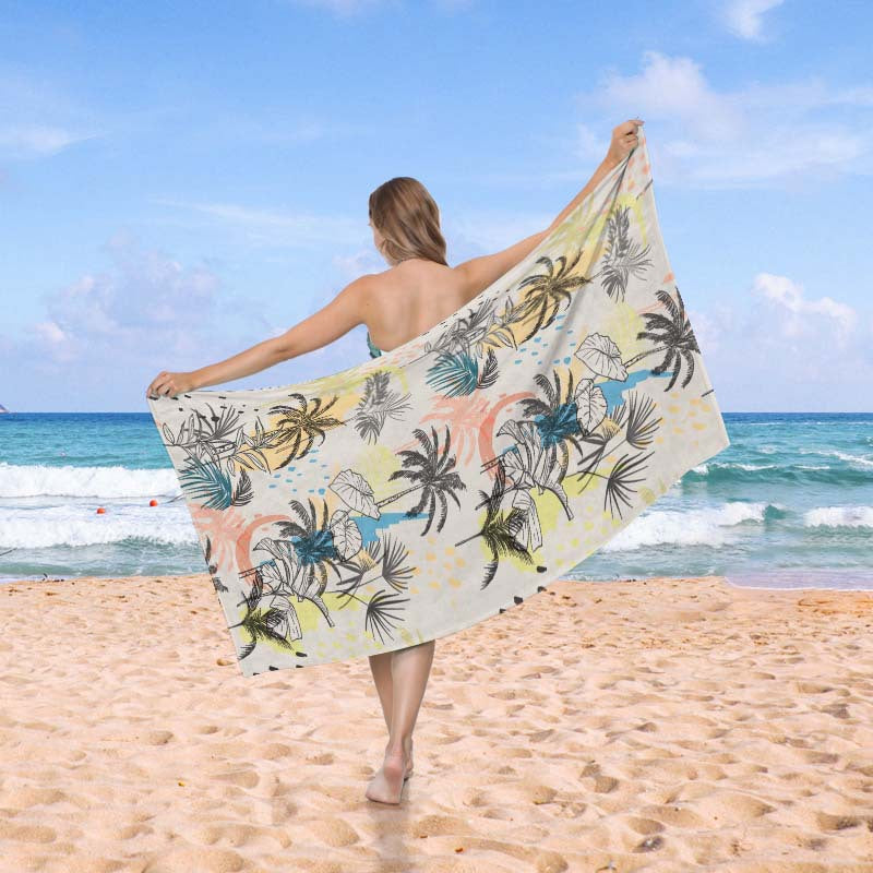 Beach towel in creative wave pattern Bowlift
