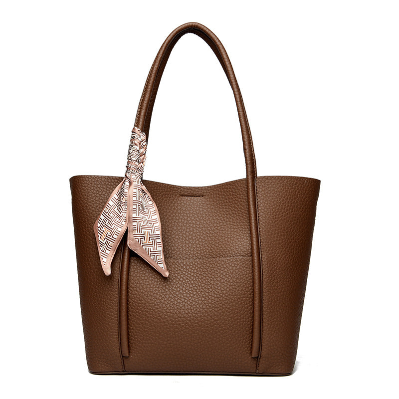 Textured Leather Tote Bag Bowlift