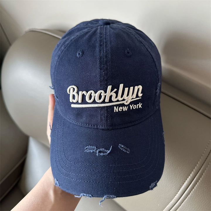 Men's Distressed Brooklyn Baseball Cap Bowlift