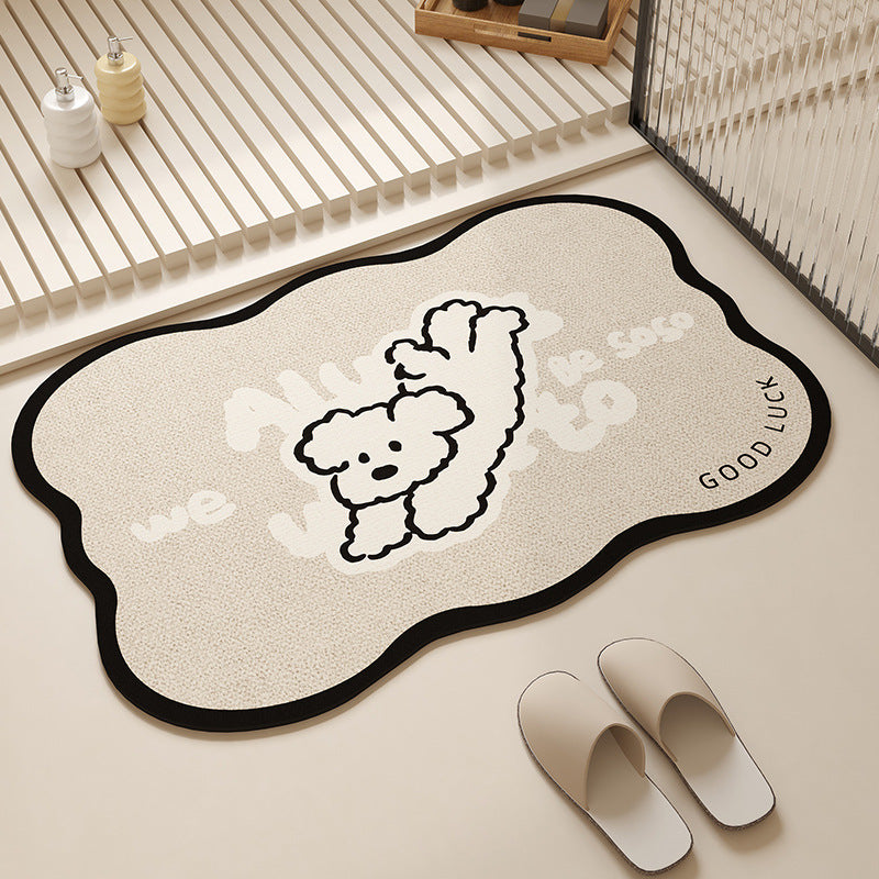 Pet-Themed Decorative Rug Bowlift