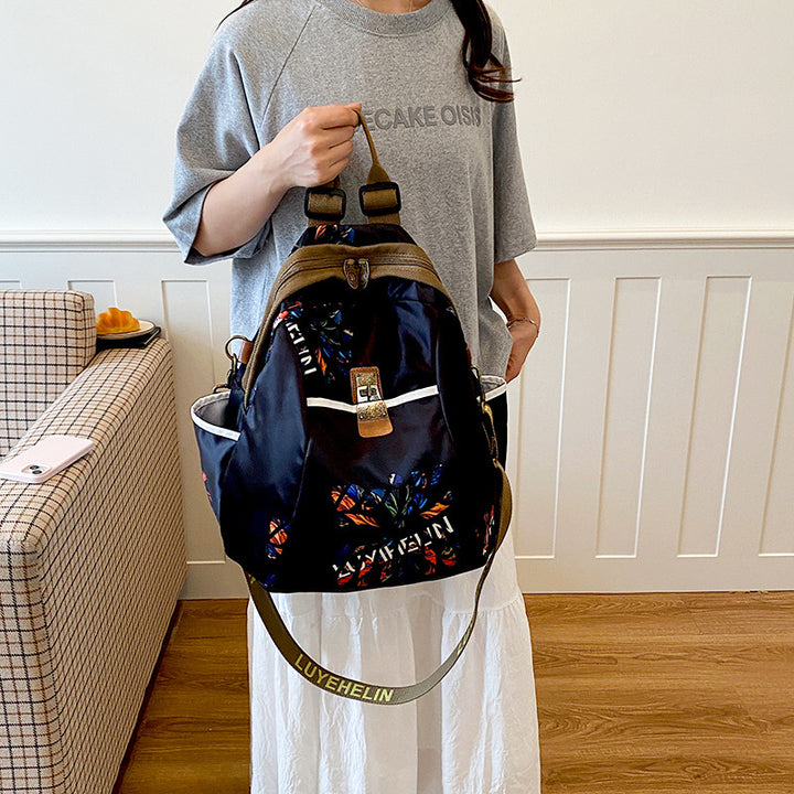 Artistic Floral Drawstring Backpack Bowlift