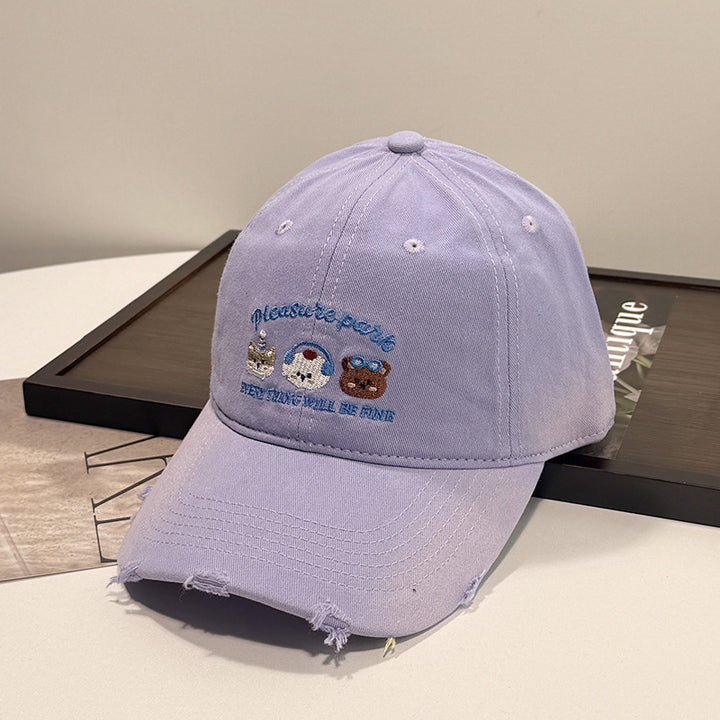 Unisex Embroidered Casual Cap Bowlift