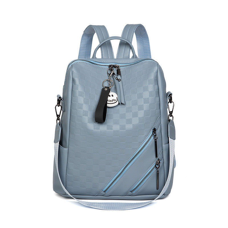 Checkered Pattern Stylish Backpack Bowlift