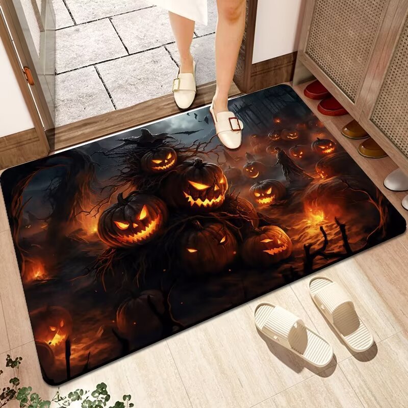Halloween-Themed Decorative Welcome Mat Bowlift 1790150936