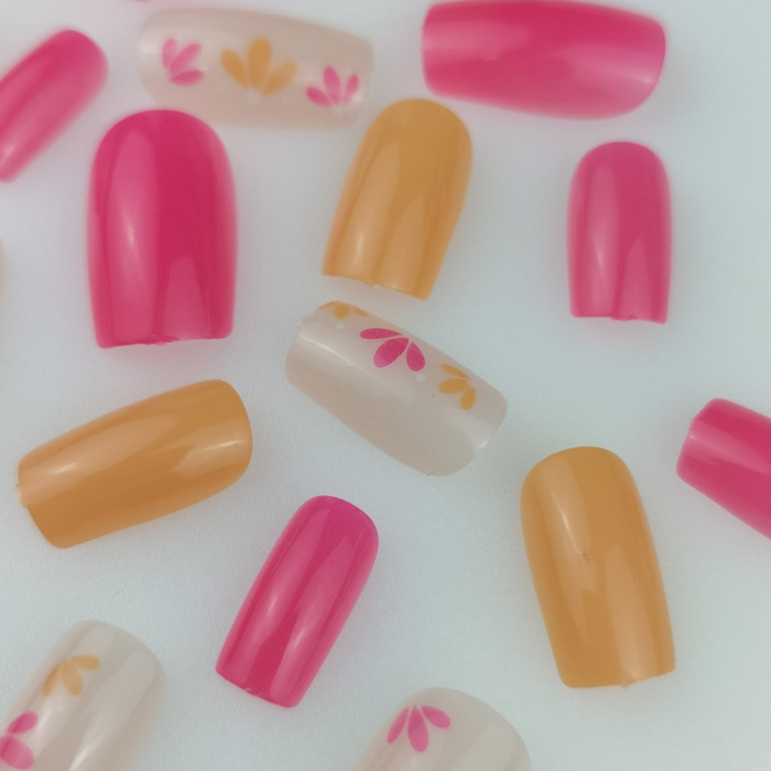 Floral Acrylic Nail Art Enhancements Bowlift 1789915591
