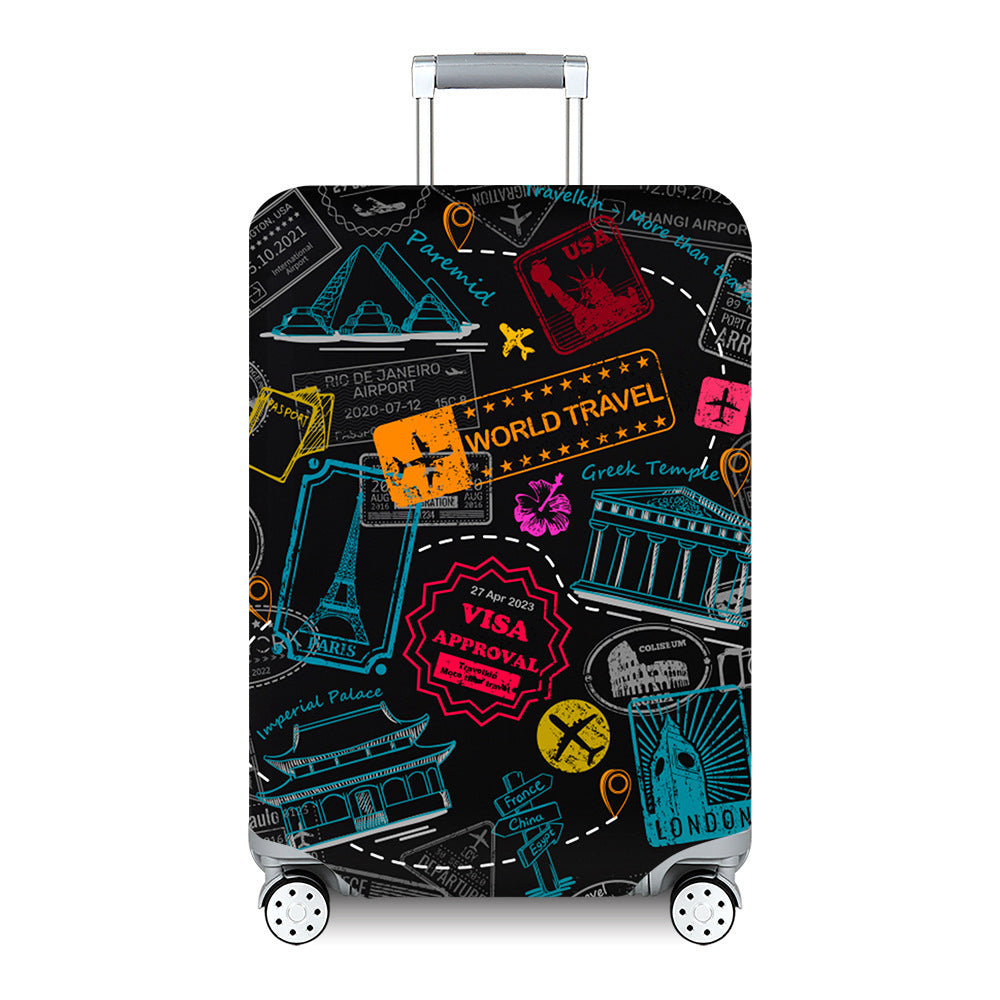 Women's Hard Shell Travel Suitcase with Custom Statement Design Bowlift