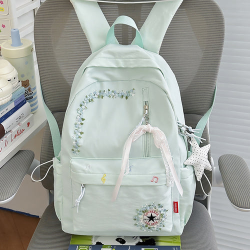 Floral Embroidered Backpack Bowlift 1791205140