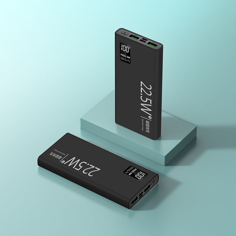 Portable Multi-Slot Power Bank with Digital Charging Status Indicator Bowlift