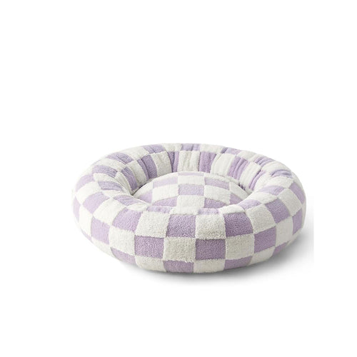 Cozy Checkered Dog Bed