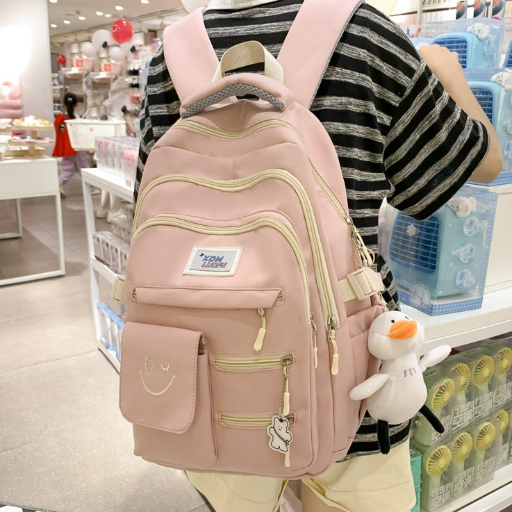 Multi-Pocket Casual Backpack Bowlift