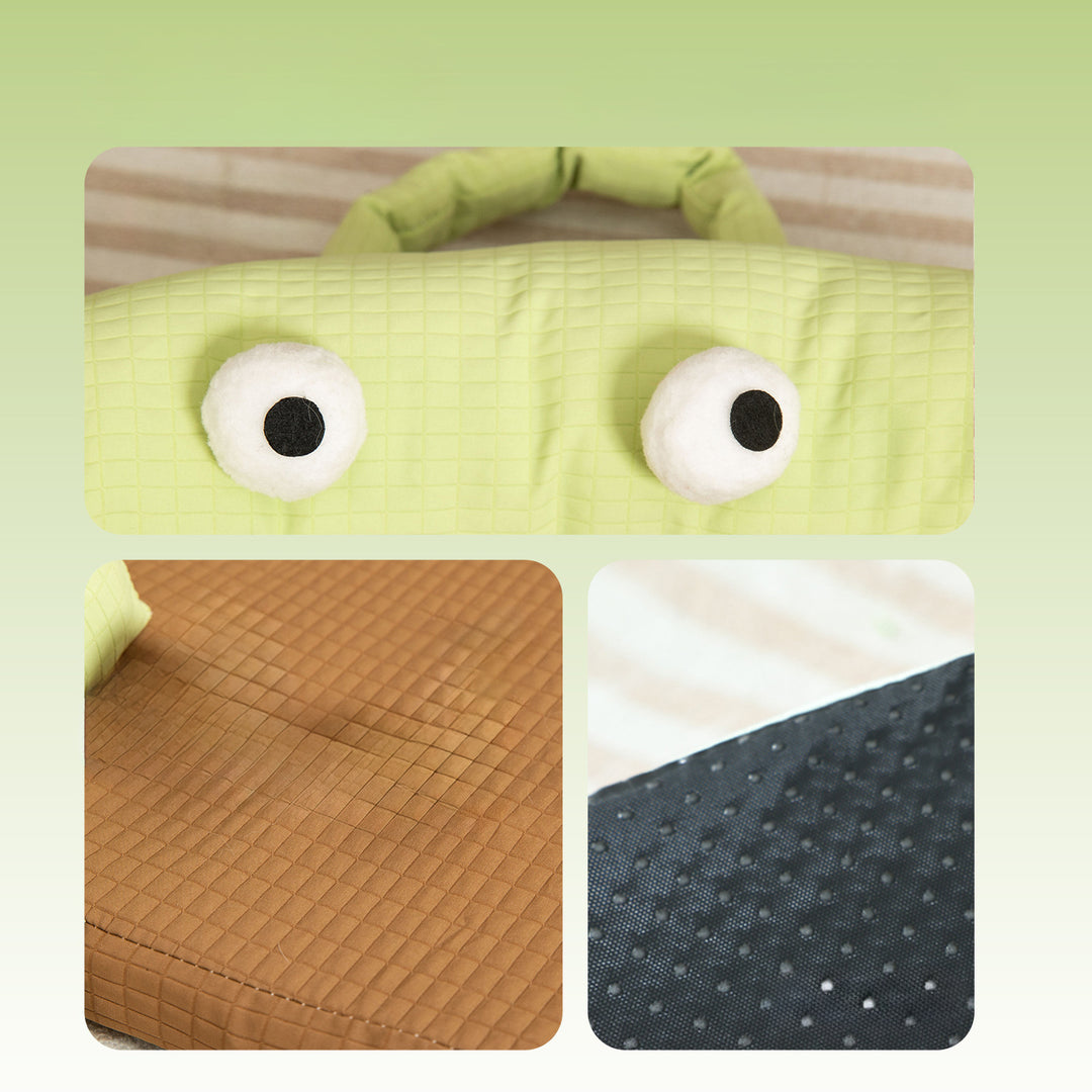 Playful Frog-Shaped Dog Bed