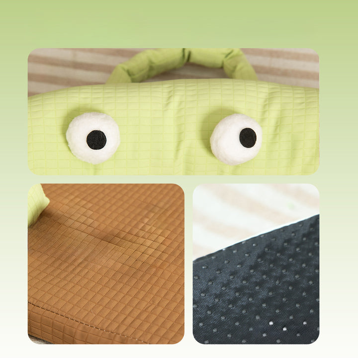 Playful Frog-Shaped Dog Bed