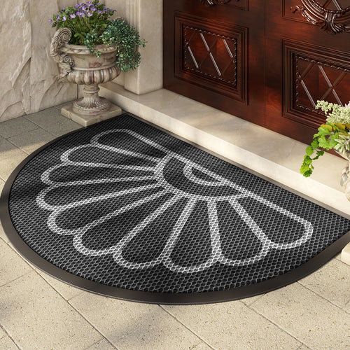 Decorative Half-Moon Door Mat
