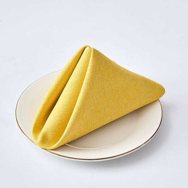 Premium Textured Linen-Blend Dinner Napkin With Hotel-Style Hem