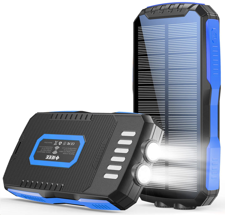 Portable Ultra-Solar Powerbank with Integrated LED Light Bowlift