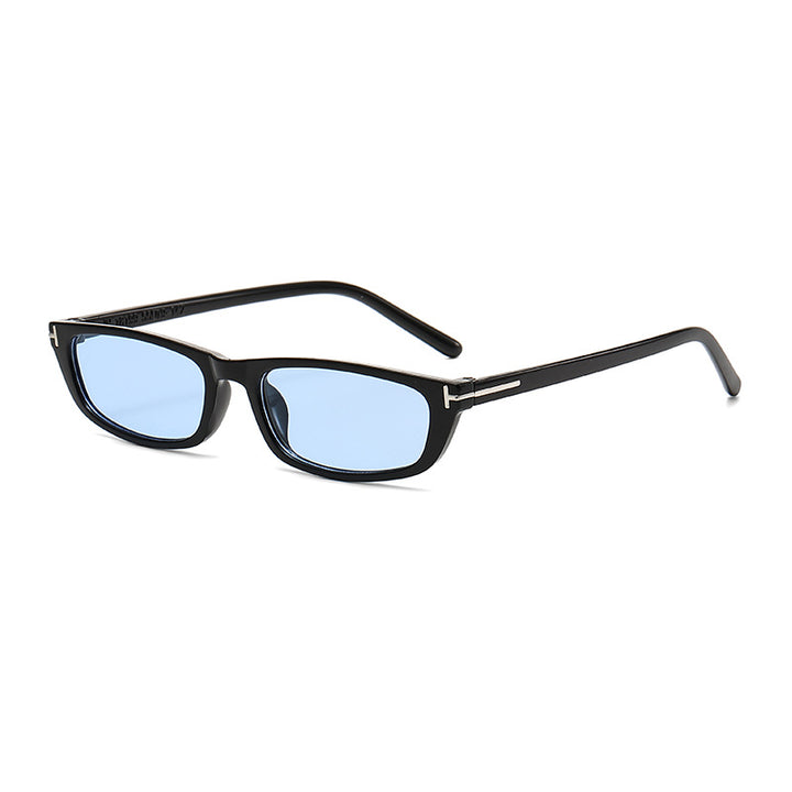 Women's fashionable sunglasses with narrow frame and brown lenses Bowlift