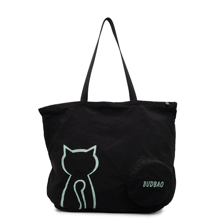 Tote bag with stylish cat design and generous storage space Bowlift