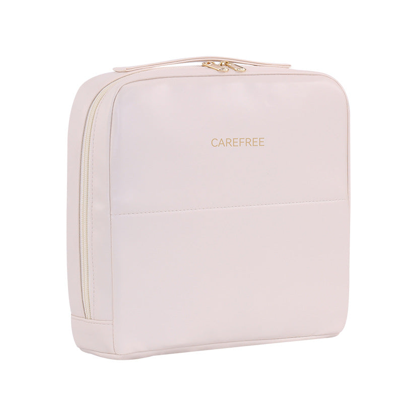 Cosmetic Organizer With Separate Zipper And Transparent Viewing Window Bowlift