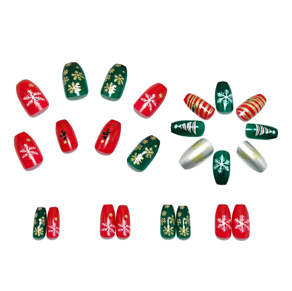 Festive artificial nails with Christmas designs Bowlift 1788232498