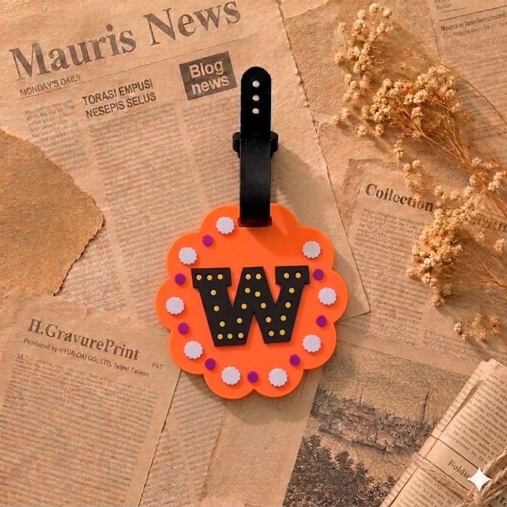 Personalized Alphabet Luggage Tag Bowlift