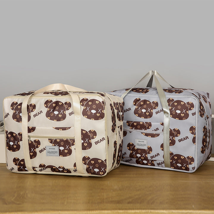 Fun Bear Print Travel Duffle Bag Bowlift