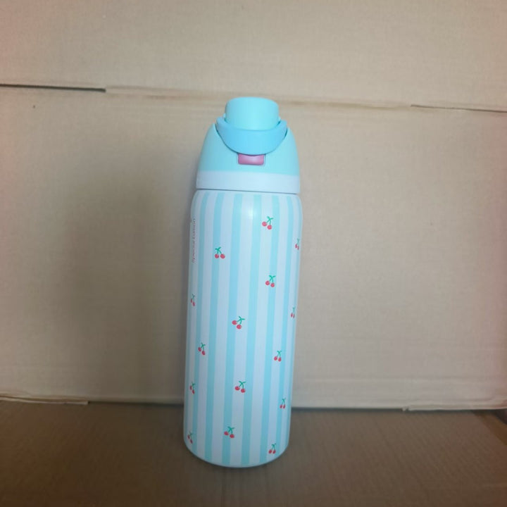 Insulated Stainless Steel Vacuum Water Bottle With One-Touch Flip Lid And Leakproof Safety Lock