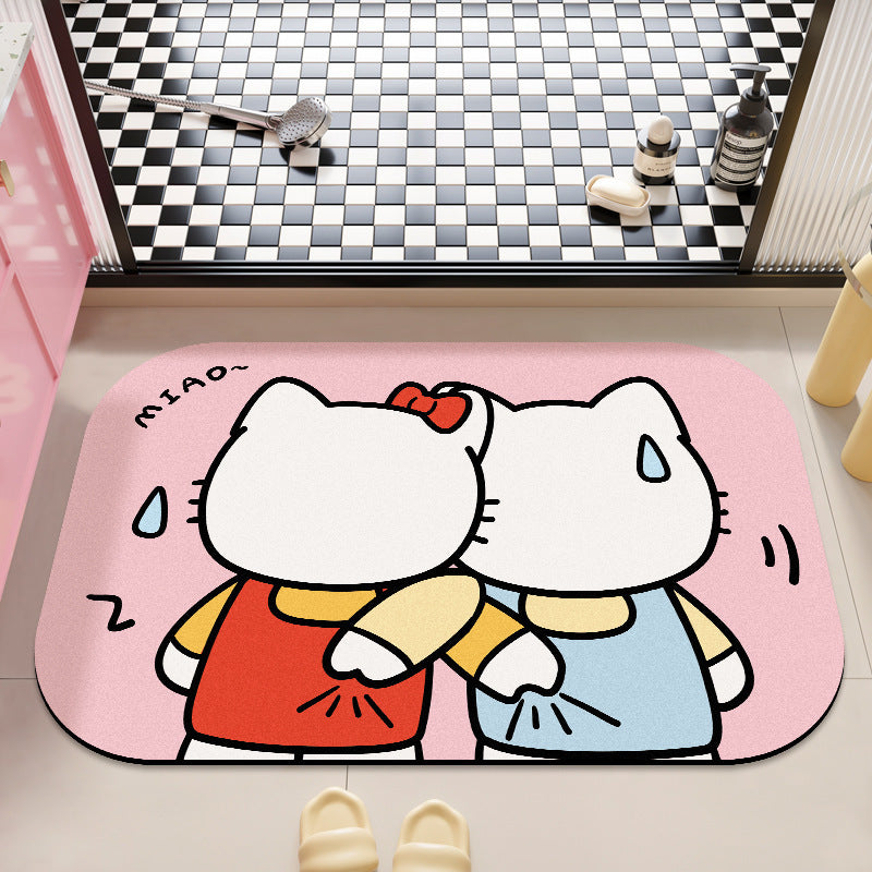 Cute Cartoon-Themed Bath Rug