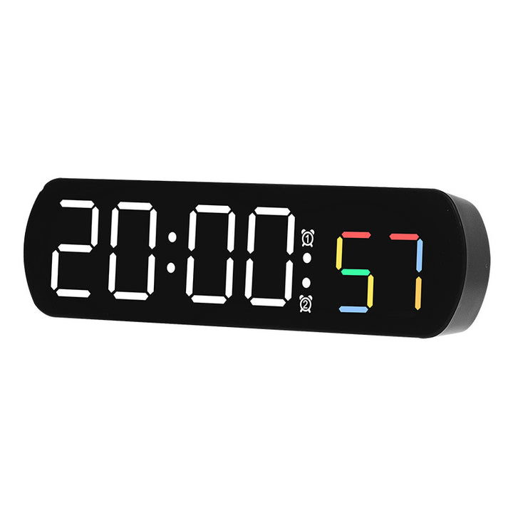 Digital radio alarm clock with multicolored LED display Bowlift