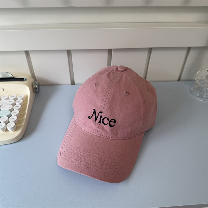 Women's Embroidered Cotton Baseball Cap Bowlift