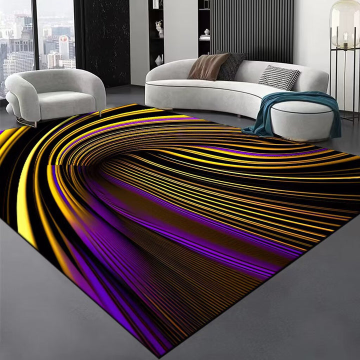 Modern Optical Illusion Area Rug Bowlift