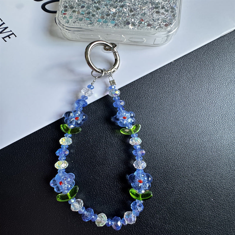 Floral Beaded Keychain Chain Bowlift