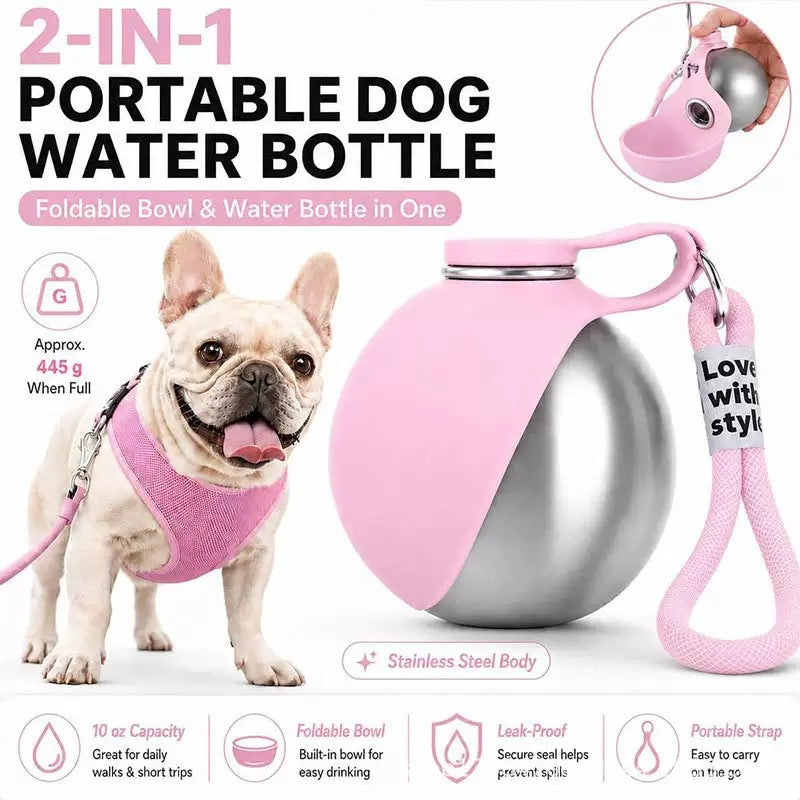 304 Stainless Steel Pet Water Bottle