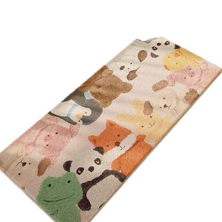 Playful Animal-Themed Runner Mat Bowlift