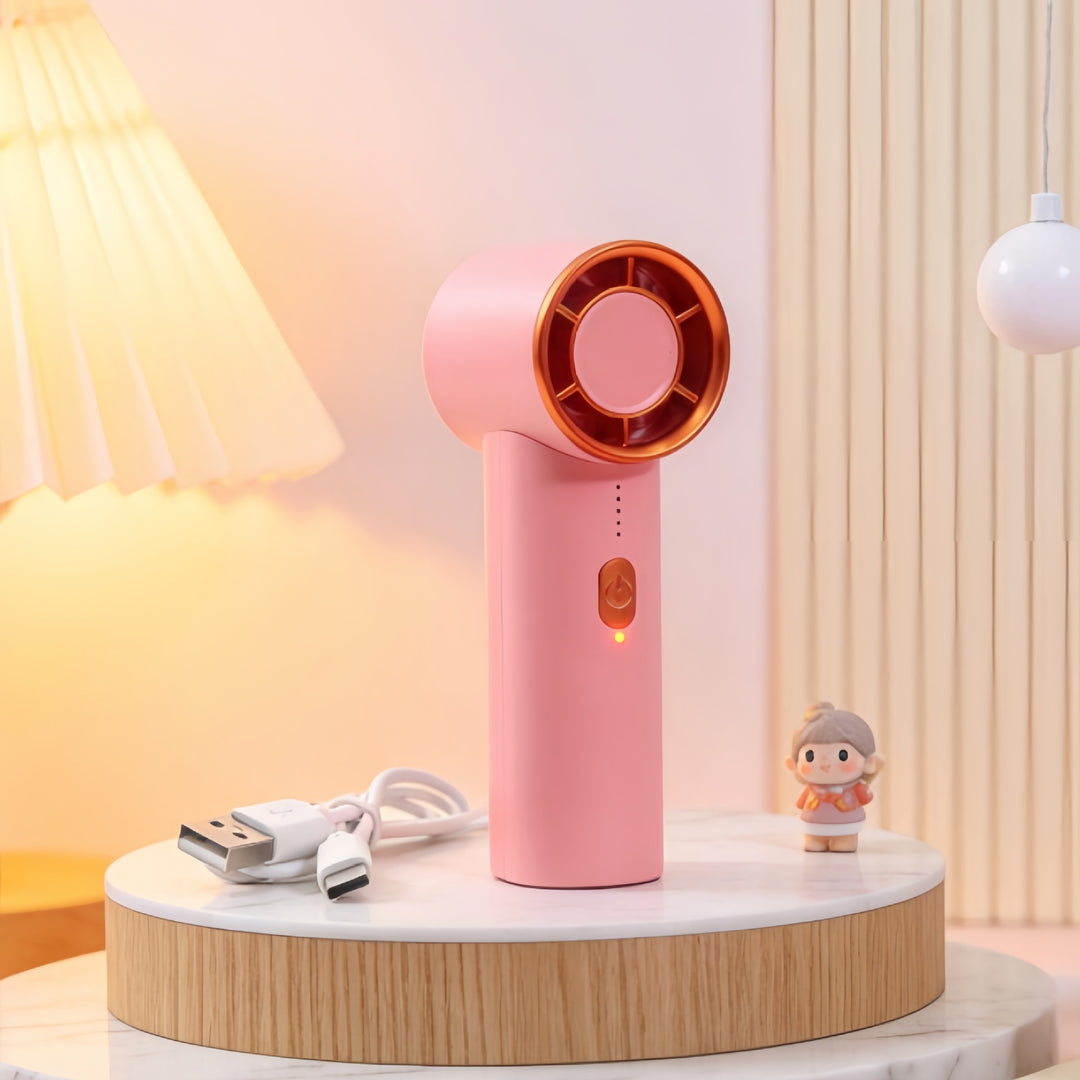Ladies portable USB hand fan with modern design Bowlift
