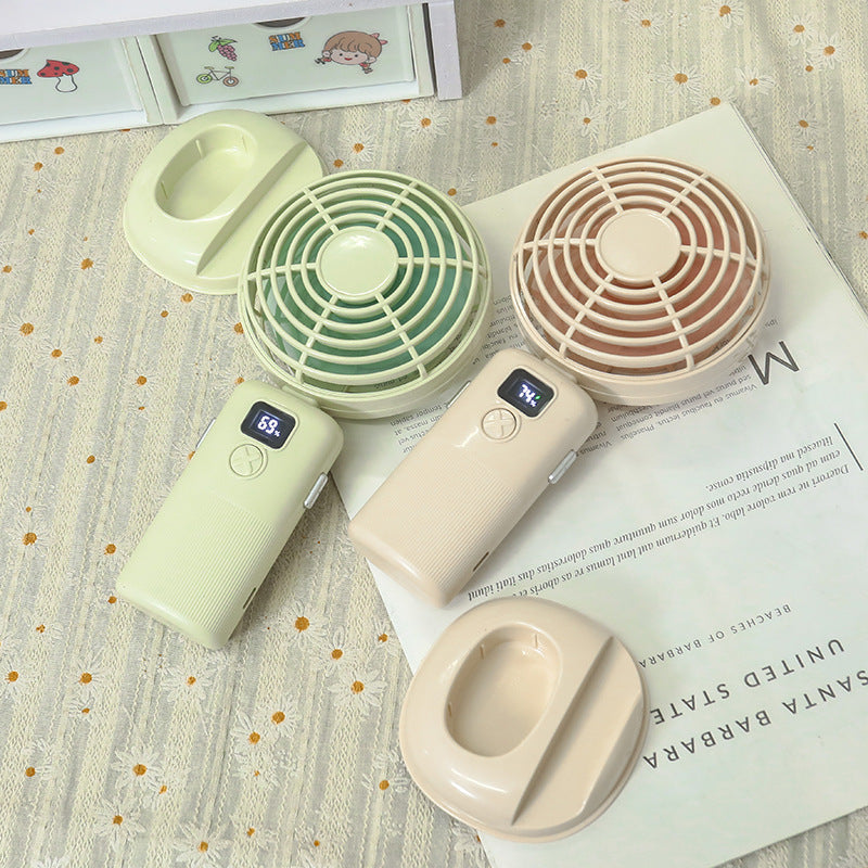 Ladies portable mini fan with digital control and USB connection Bowlift