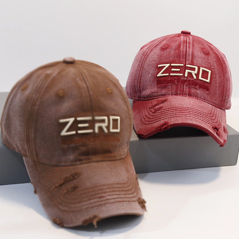 Men's Distressed Cotton Baseball Cap Bowlift 1784270076