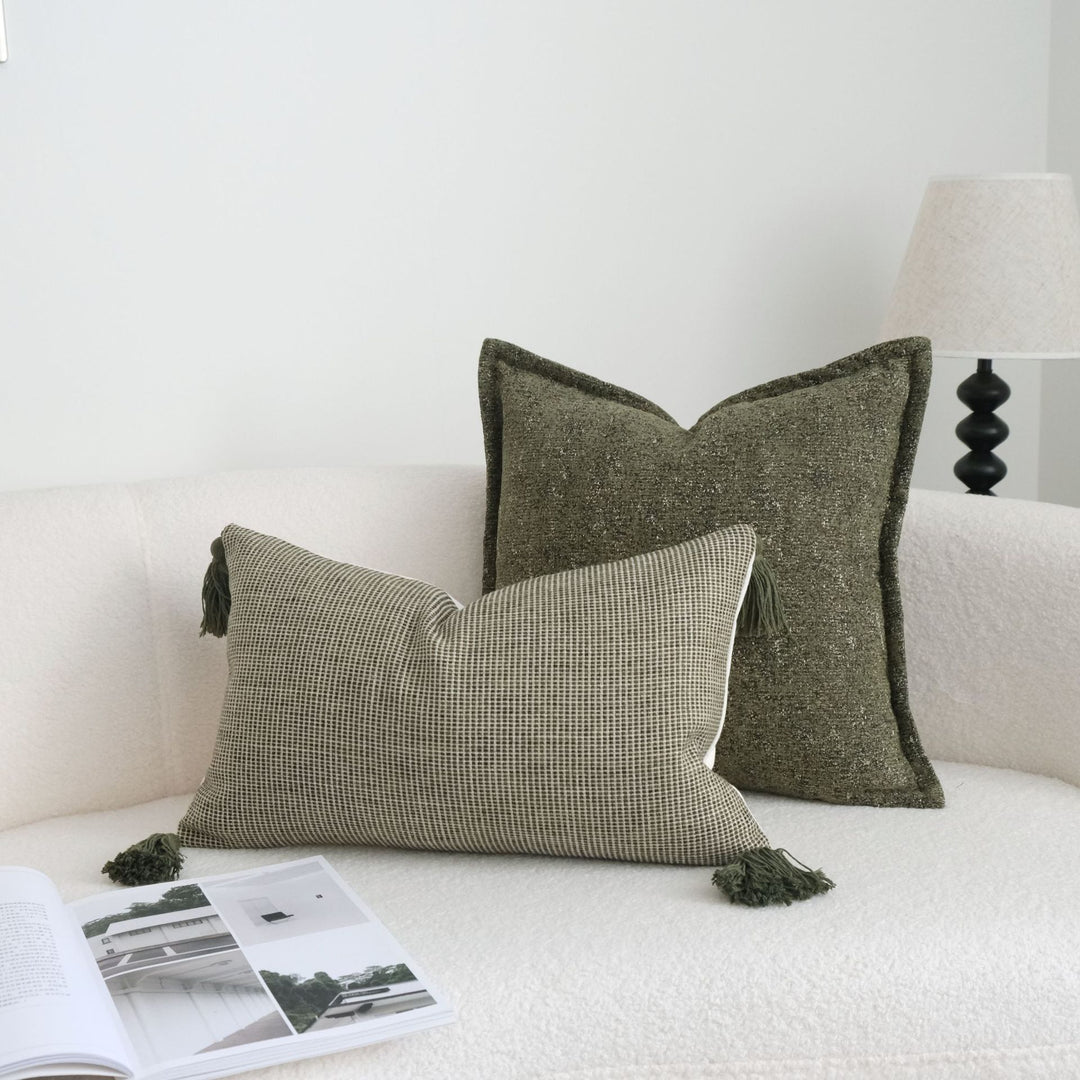 Textured Throw Pillow for Home Decor Display
