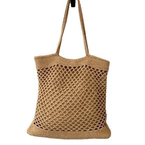 Hand-knotted shopping bag in modern net design Bowlift