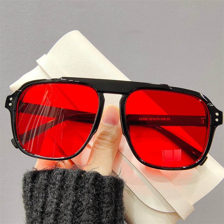 Ladies geometric sunglasses with polarized yellow lenses Bowlift
