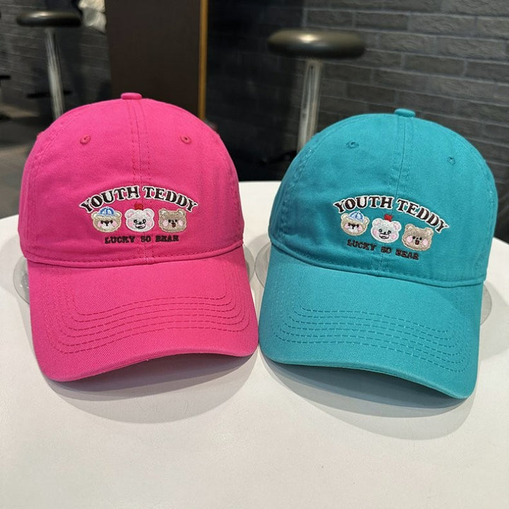 Unisex Embroidered Character Cap Bowlift