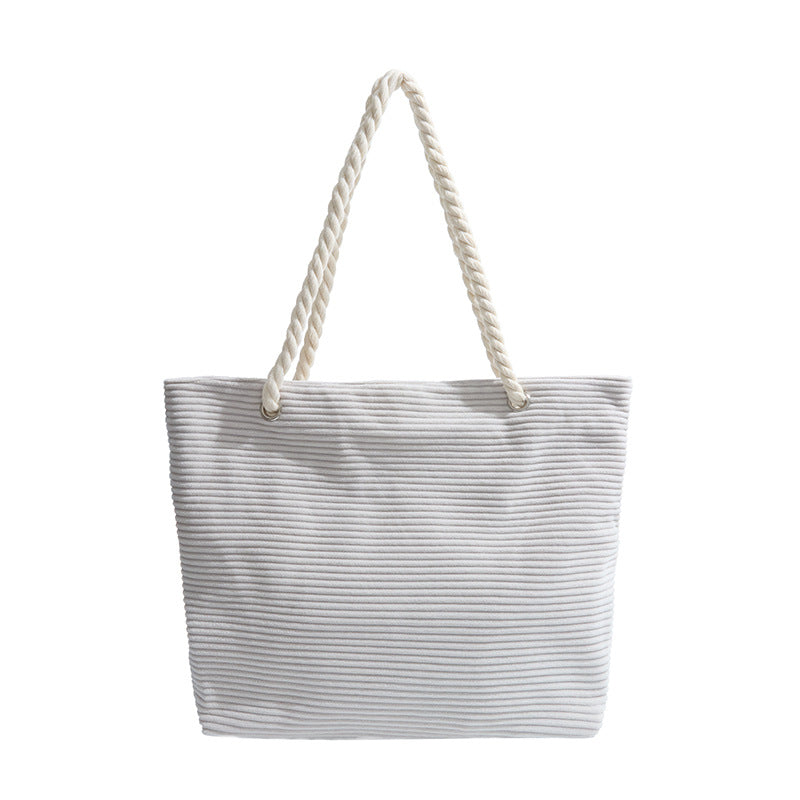 Stylish Textured Beach Tote Bowlift