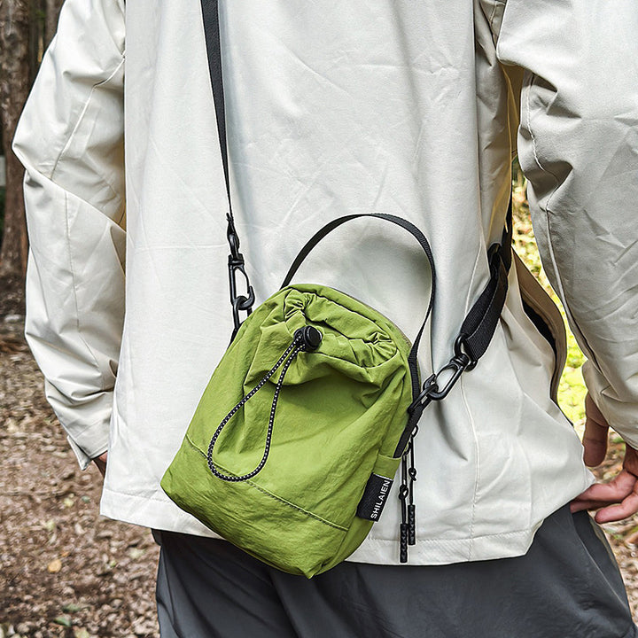 Compact Drawstring Crossbody Bag Bowlift