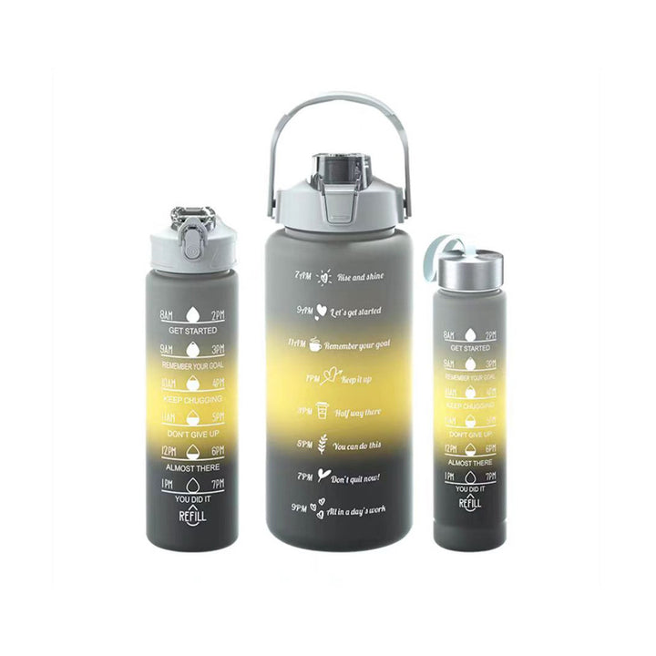 Unisex Motivating Water Bottle with Time Markings Bowlift