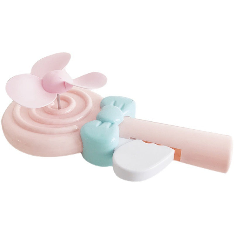 Ladies Portable Handheld Fan in Candy Design Bowlift