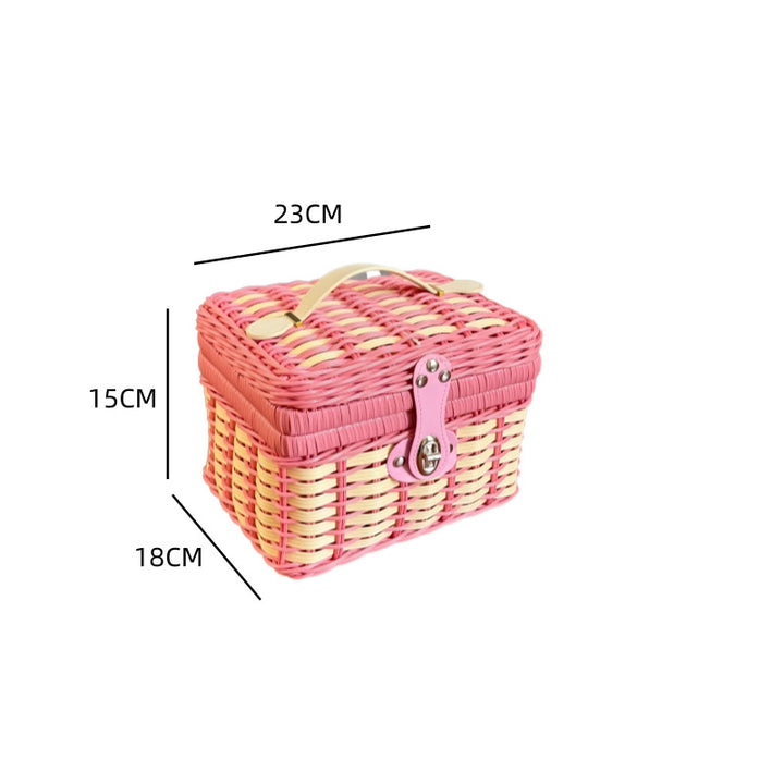 Women's Storage Basket with a Secure Closure